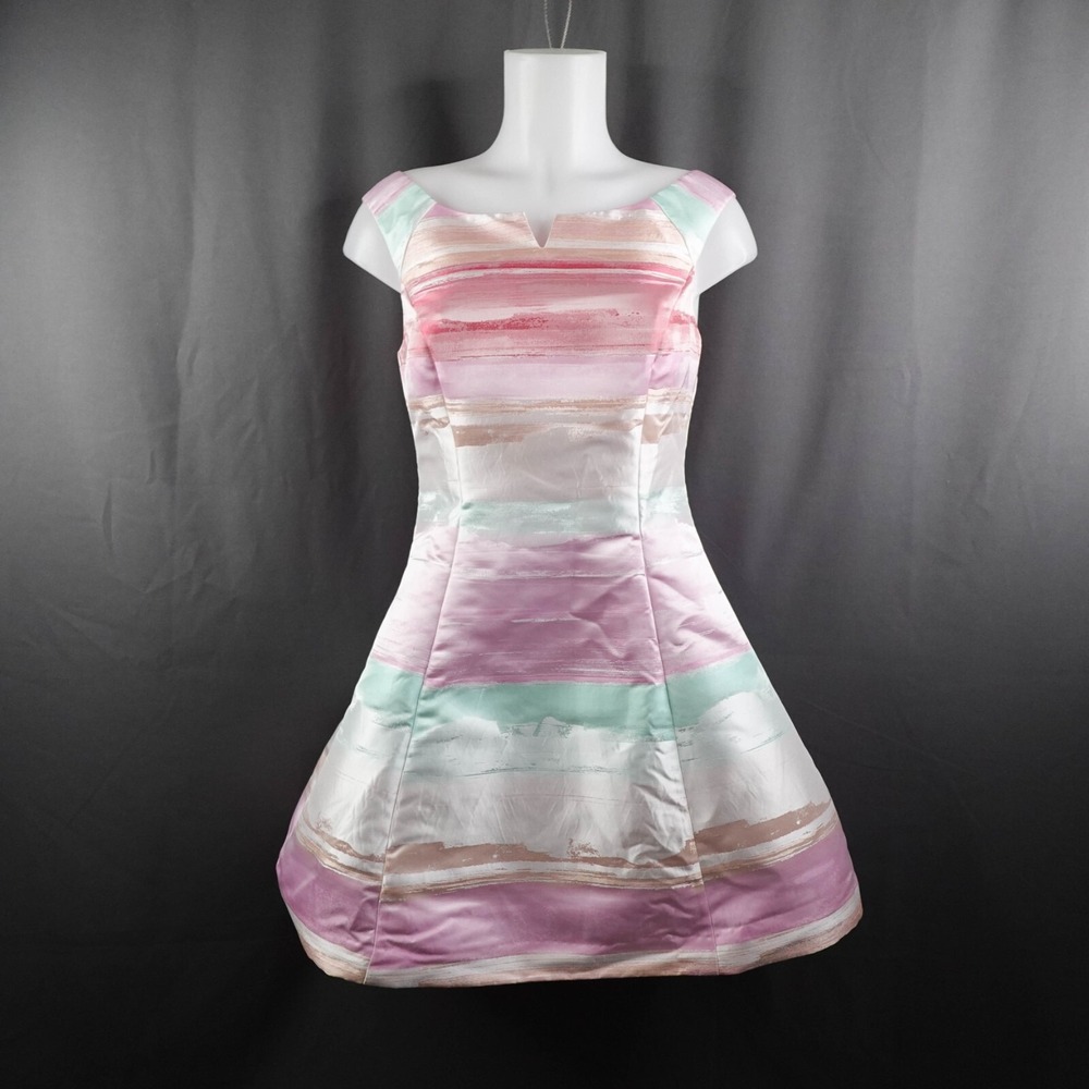 Womens Dress 6 Pink Ombre Retro Glam Timeless Coquette Romantic Y2K Statement